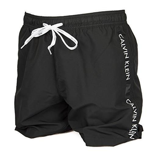 Calvin Klein boxer uomo mare o piscina ck articolo km0km00110 medium drawstring, 001 nero - black, s