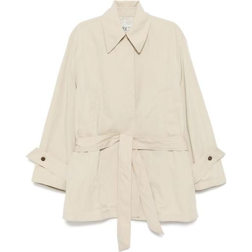 Recto trench corto dalla vestibilità ampia - toni neutri