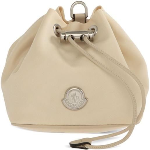 Moncler borsa a secchiello con coulisse - toni neutri