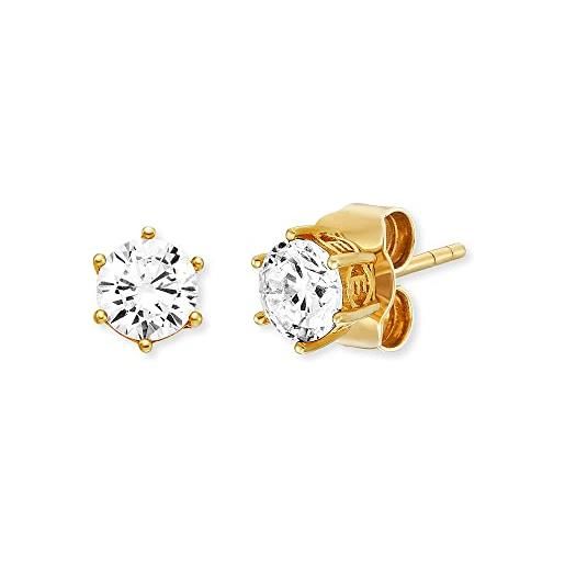 Orecchini in argento 925 con chiusura inglese con zirconi da
