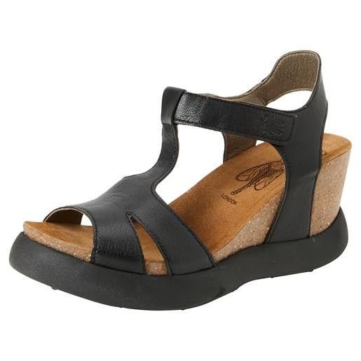 Fly London gufi049fly, sandali donna, nero, 35 eu