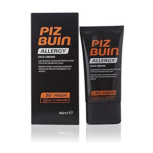 Piz Buin allergy, crema viso, protezione alta, spf 30, 40 ml