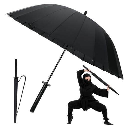 CoolChange ombrello a forma di spada katana, 120cm, nero
