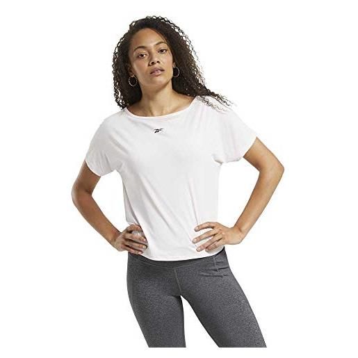 Reebok ts ac style tee maglietta da donna, donna, maglietta, fu1969_xs, grigio/blu (smoind), xs