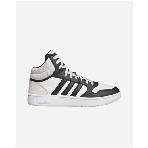 Adidas core hoops 3.0 mid m - scarpe sneakers - uomo - bianco