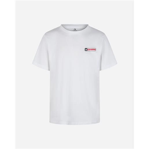 Converse big logo back m - t-shirt - uomo - bianco