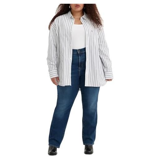 Levi's plus size 724 high rise straight, jeans donna, lots of love no dp, 14 l