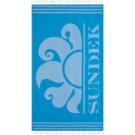 SUNDEK telo mare con frange e logo