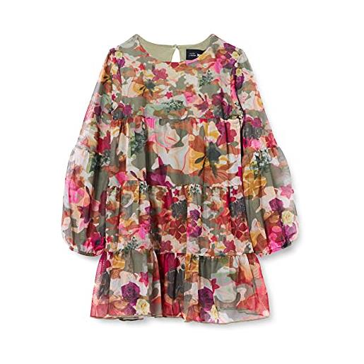 Desigual vest_neus abito casual, verde, 5-6 anni bambina