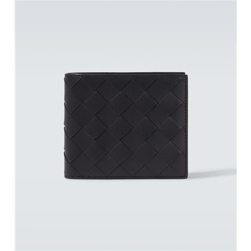 Bottega Veneta portafoglio intrecciato in pelle