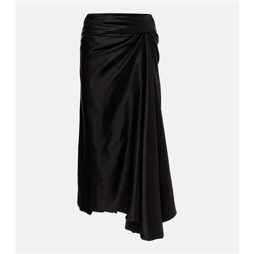 Balenciaga gonna midi in twill