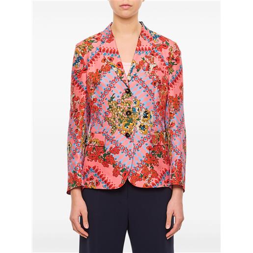 Alberto Biani blazer a fiori - rosa