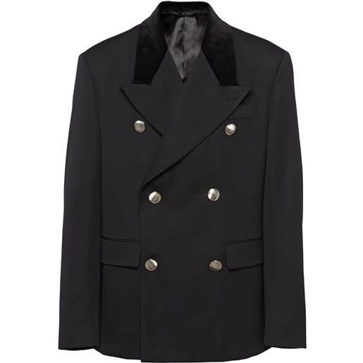 Prada blazer doppiopetto - nero