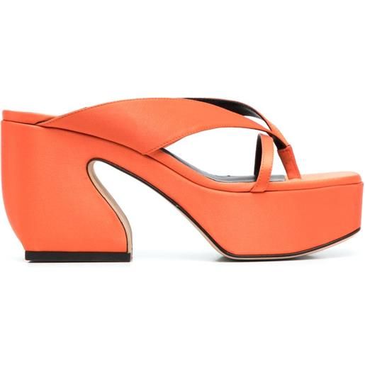 Sergio Rossi sandali a punta aperta - arancione