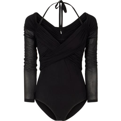 ZIMMERMANN body drappeggiato - nero