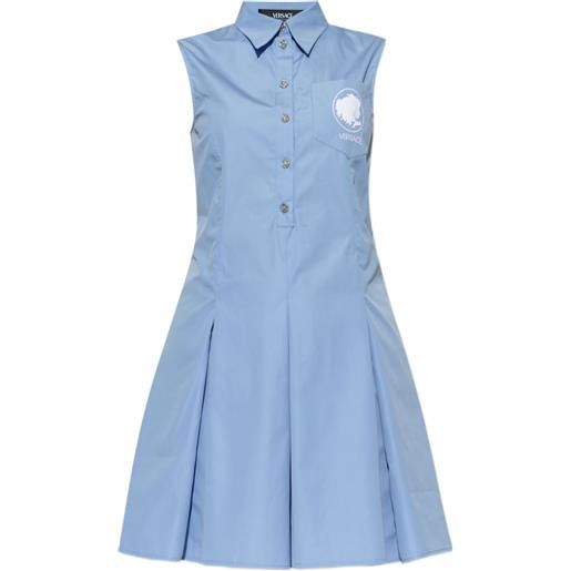 Versace abito smanicato - blu