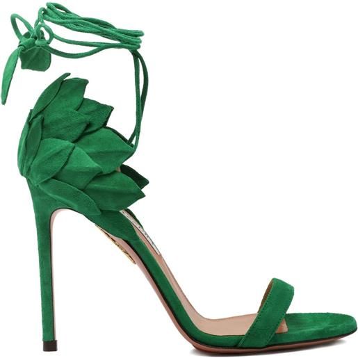 Aquazzura sandali hibiscus 105mm - verde