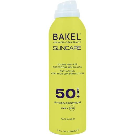 BAKEL Srl bakel solare spray viso corpo spf50+ 150ml