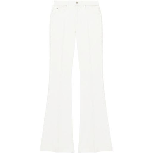 Alexander McQueen jeans a gamba ampia - bianco