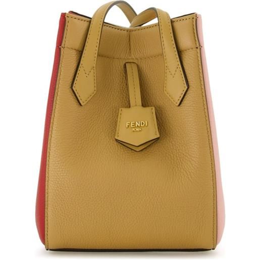 FENDI borsa a secchiello origami mini - rosso
