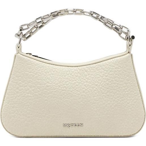 Alexander McQueen borsa mini con catena - toni neutri