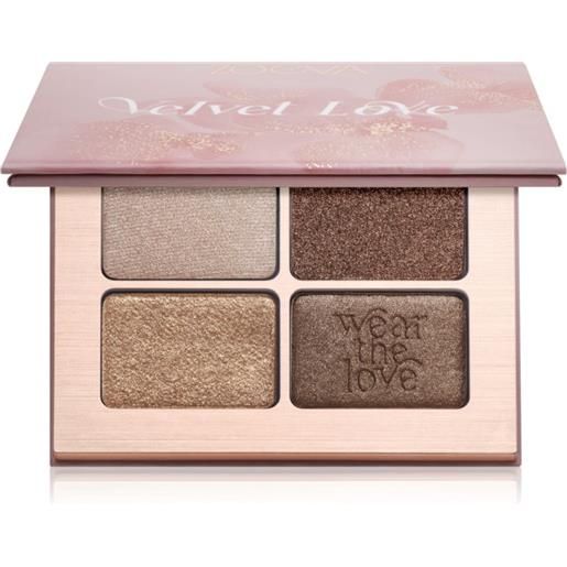 ZOEVA velvet love eyeshadow quad 4x1,5 g