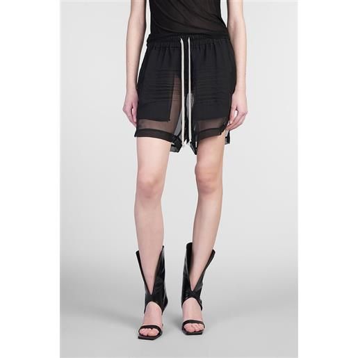 Rick Owens shorts boxers in seta nera
