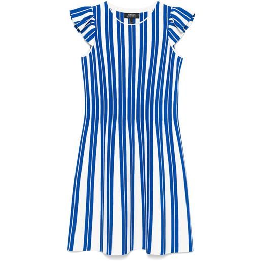 MARCCAIN abito corto a righe - bianco