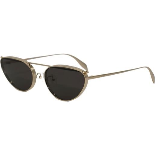 Alexander McQueen Eyewear occhiali da sole cat-eye - oro