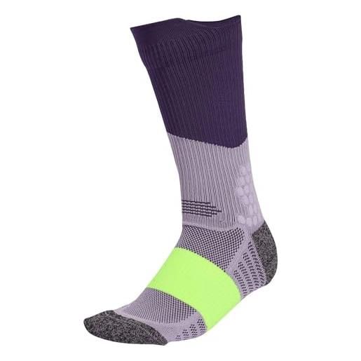 adidas unisex - adulto runxboost sock 1pp, grey four/grey six/lucid orange, 45-48