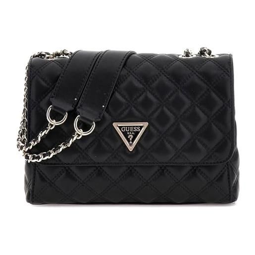 GUESS hwqg8748200bla giully 2 cmprtmnt cnvrtble flp donna black taglia unica