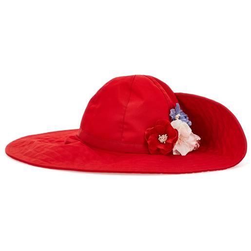 Monnalisa berretto con fiori a larga tesa