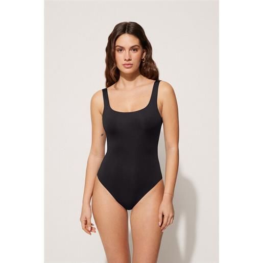 Tezenis costume intero brassiere imbottito riciclato donna nero
