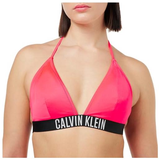 Calvin Klein top bikini a triangolo donna con lacci, rosso (signal red), xxl