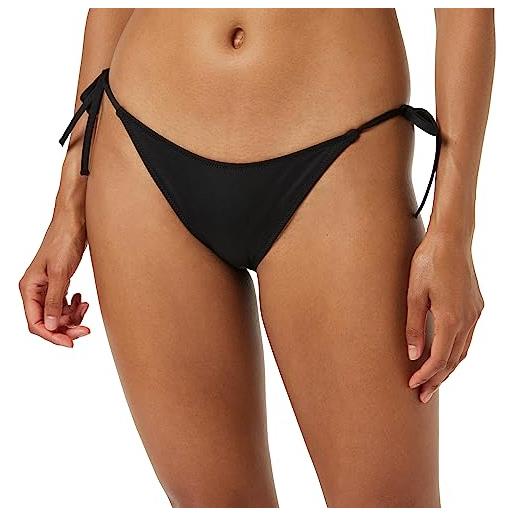 Calvin Klein slip bikini allacciatura laterale donna sportivo, nero (pvh black), l