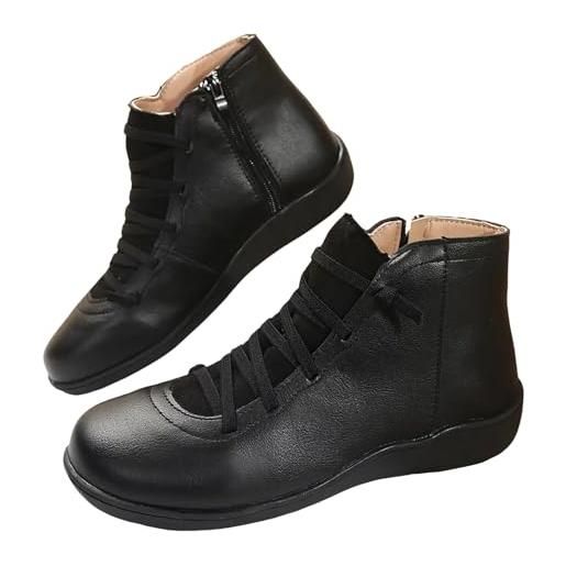 Generic barefoot scarpe invernali uomo - sneaker con fodera calda foderato pelliccia caldo stivali moto da uomo stivali militari campeggio e guida stivali pesca leggere comode