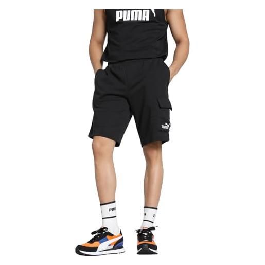 PUMA shorts cargo essentials con logo n. 1 da 10 da uomo xxl, black
