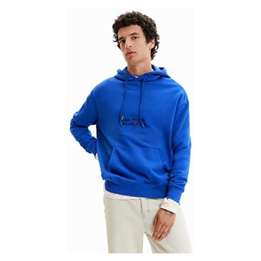 Desigual sweat_pol 5036 blue klein, blu, l uomo