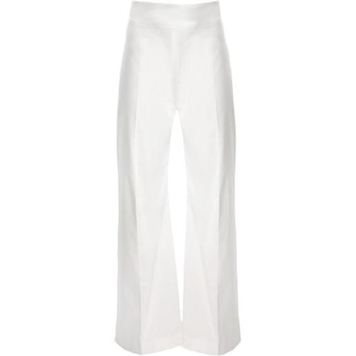Carolina Herrera pantaloni a gamba ampia - bianco