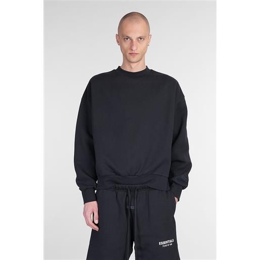 Fear of God Essentials felpa in cotone nero