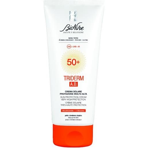 Bionike triderm ad crema solare protezione spf50+