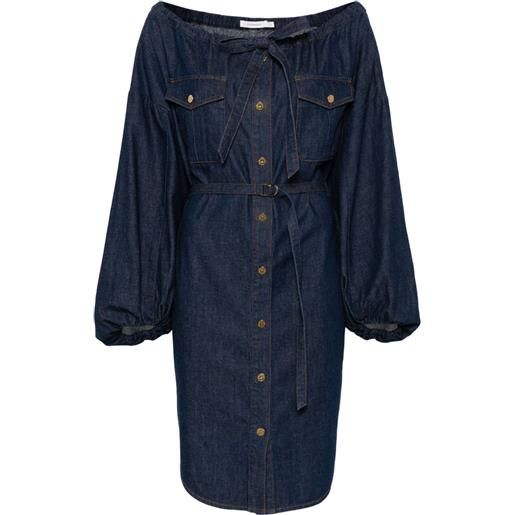 ZIMMERMANN abito corto denim - blu