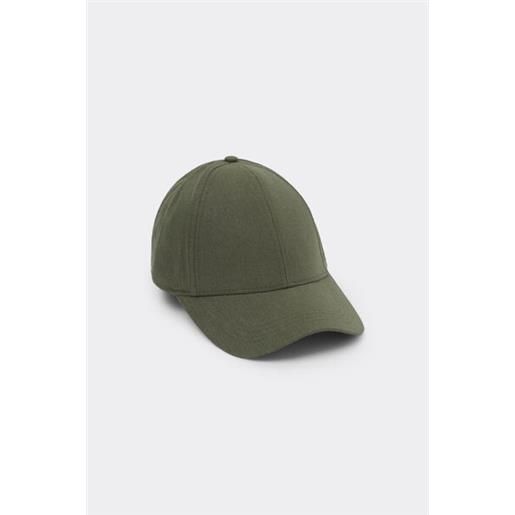 Intimissimi cappellino in tela di lino e cotone verde