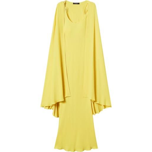 TWINSET abito con motivo intrecciato - giallo