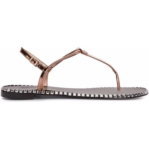 Giuseppe Zanotti sandali bellatriks con borchie - rosa