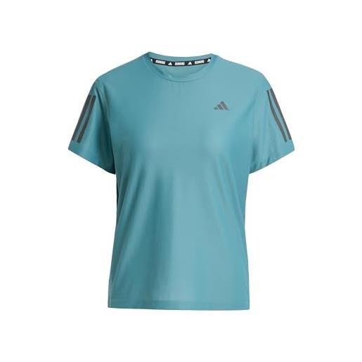 Adidas donna own the run base tee, preloved teal, xs