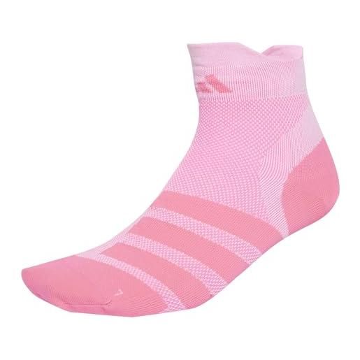 adidas unisex - adulto runxadizero sock 1pp, white/lucid pink/lucid pink, 10.5-12.5