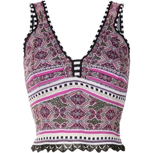 Cecilia Prado top letícia con intarsi - multicolore