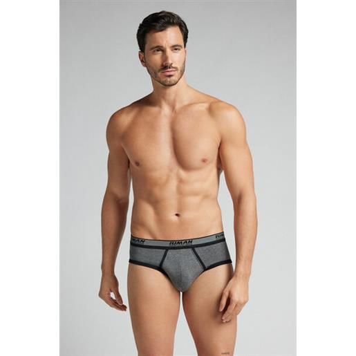 Intimissimi slip uomo in cotone superior con logo nero