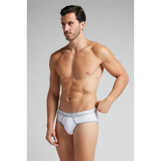 Intimissimi slip uomo in cotone superior con logo bianco